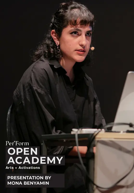 Per°Form Open Academy of Arts and Activations 2023 Presentation — The sea’s wound cannot wither by Mona Benyamin