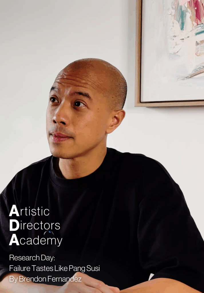 Artistic Directors Academy Research Day: Failure Tastes Like Pang Susi by Brendon Fernandez